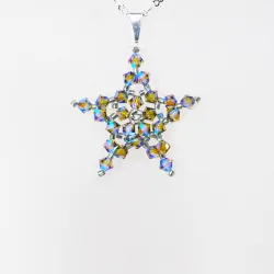 Pendant 30cm - Crater-Silver Chain - Pendant 30cm - Laiton argenté